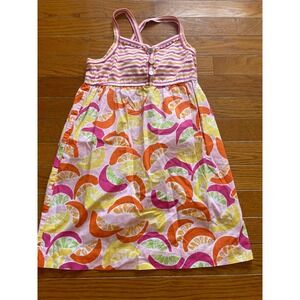 Lilly Pulitzer Dress Girls Size 7 Colorful Citrus A-Line Sleeveless‎ Sundress